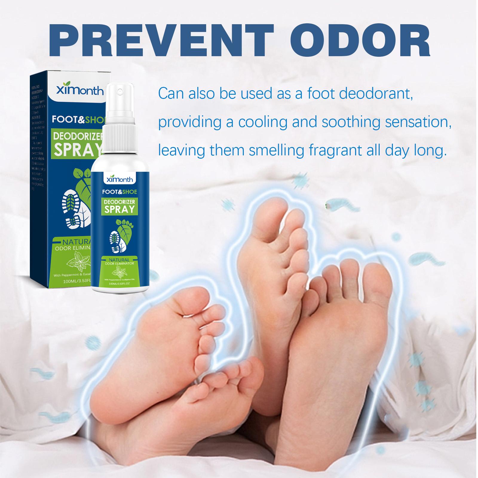 Foot Deodorant Spray, Foot Care for Sweat & Odor, Refresh & Dry Comfort, Daily Foot Freshening Care