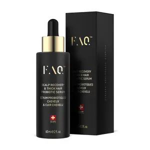 FAQ Scalp Recovery & Thick Hair Probiotic Serum with Red Clover Extract and Centella Asiatica - Hair Repair Treatment - Hair Thickening Products for Women and Men - Hair Serum For Hair Growth
