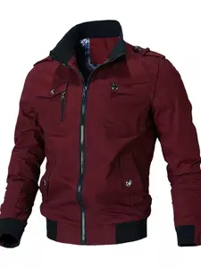 Men's Plus Size Casual Zip Up Lightweight Jacket