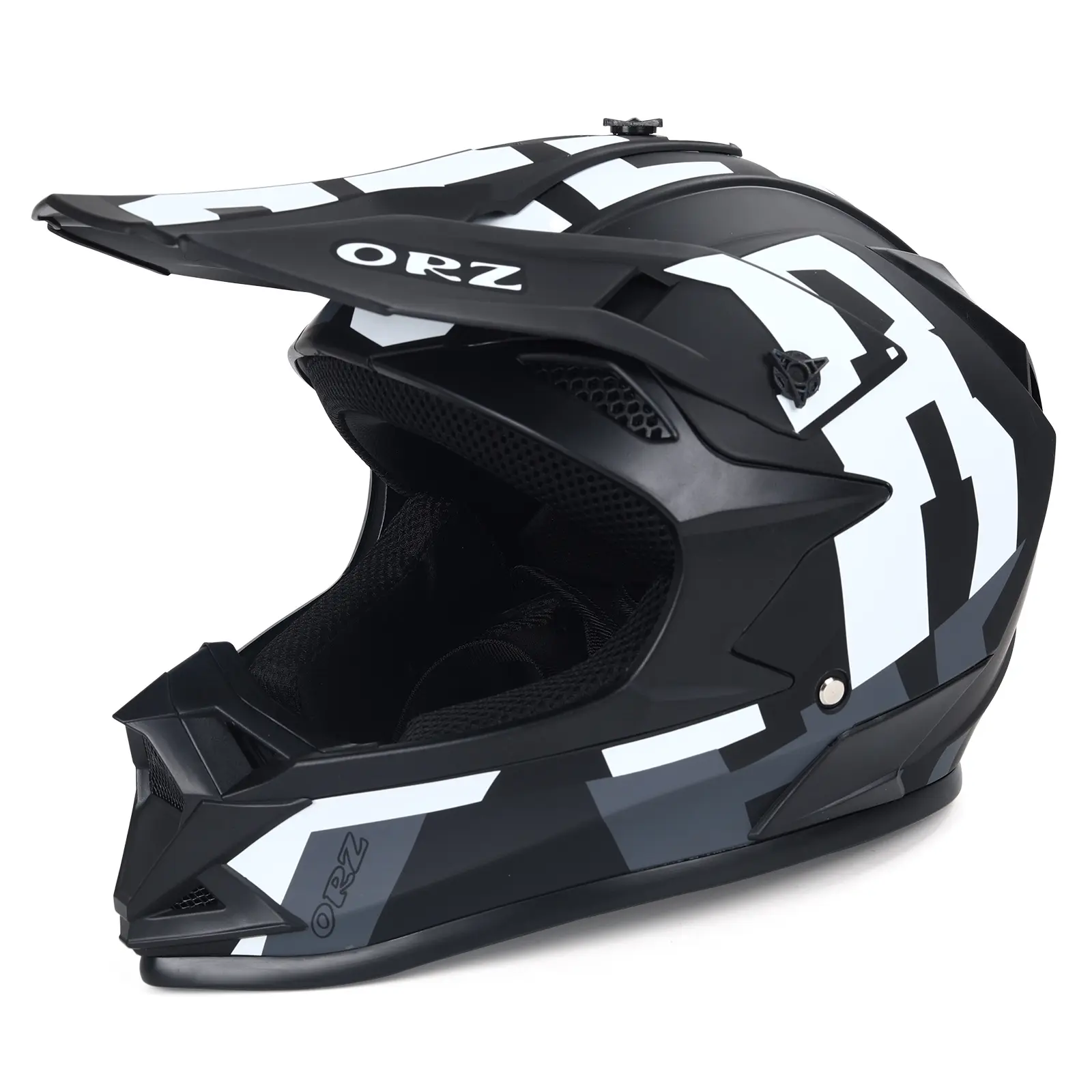 SHAMOFENG DOT-Approved Adult Full-Face Helmet for ATV/UTV Off-Road Riding - ABS Shell, Lightweight Vented, Adjustable Visor, Removable Liner, Motocross Look