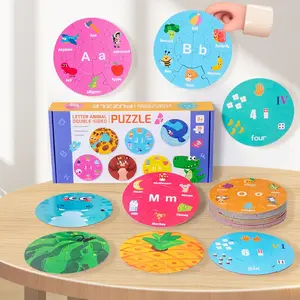 Letter Number Puzzle, Pattern Recognition Reading Writing, Kids Cognitive Development Toy, Fun Hands-On Learning Game