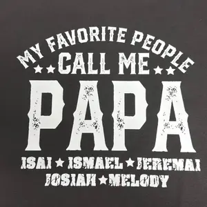 My favorite people call me papa men custom  black shirt