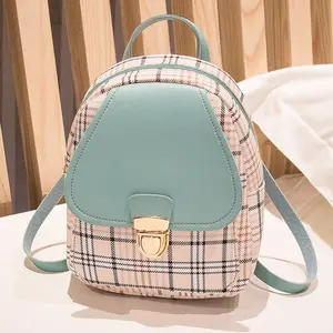 Small Lock Backpack One Shoulder Handbag