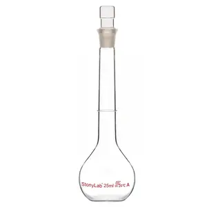 Volumetric Flask Class A with Glass Stopper, 10-1000 ml