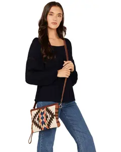 Shyanne Women's Frontier Southwestern Woven Crossbody Bag - Safa24hb5-Bn