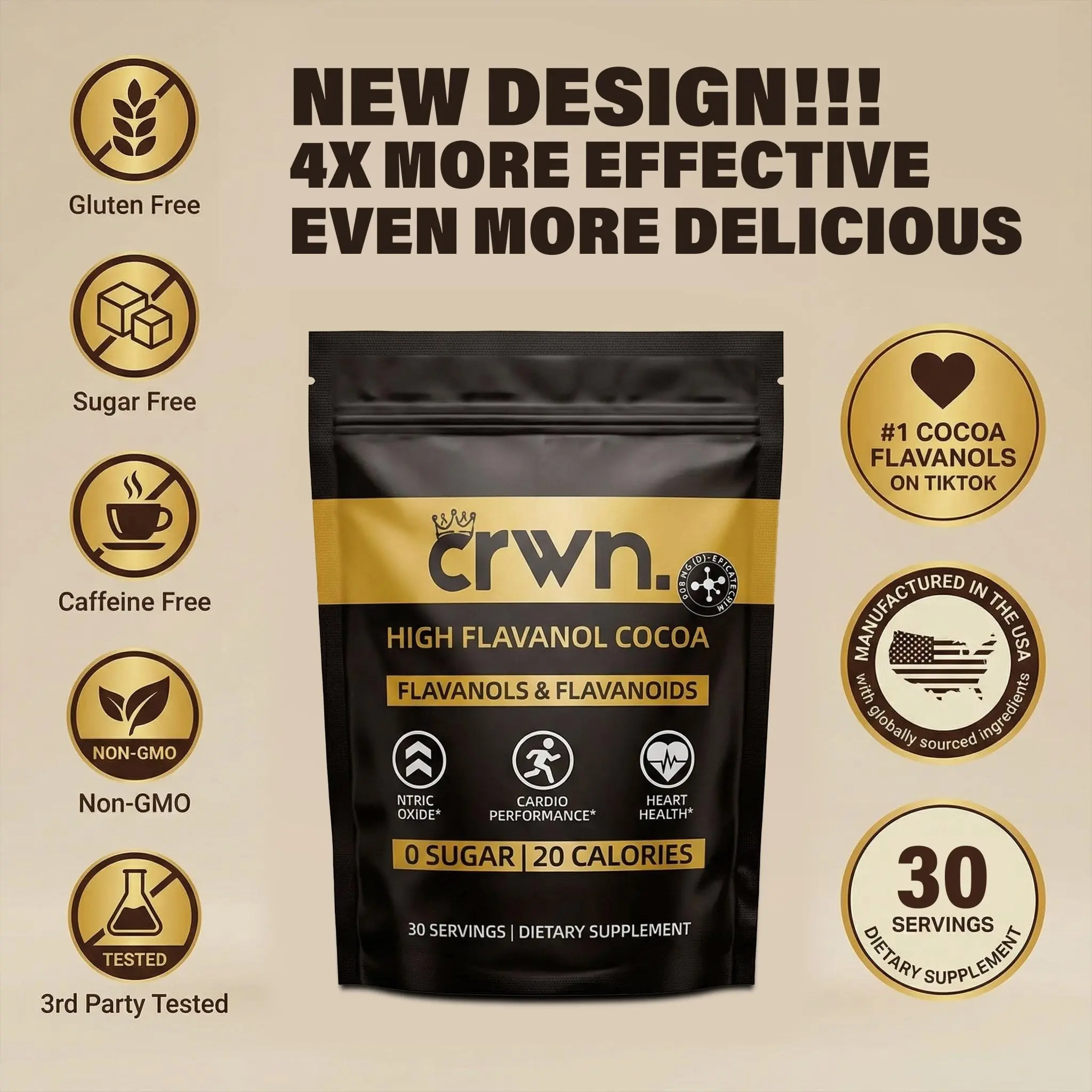 Supercharged Cocoa Flavanols + Flavonoids Supercharged Cocoa Flavanols + Flavonoids