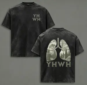 valentine shirts YHWH Christian Washed T-Shirt, Jesus Tee, Jesus Tshirt , Christian Apparel Streetwear Menswear Oversized Top Men and Women Menswear Tops , Gym Pump Cover