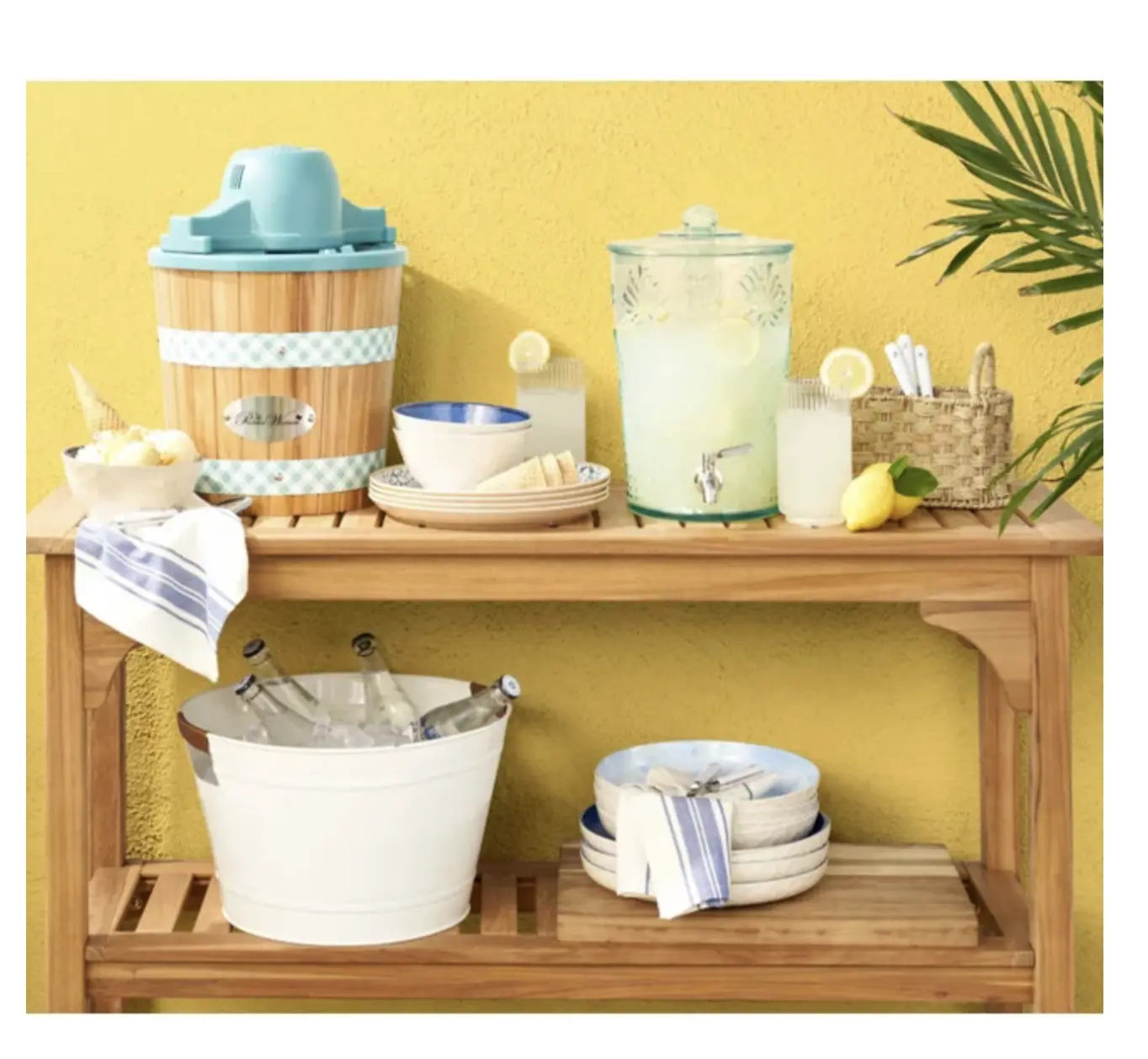 Better Homes & Gardens- Beige Oval Rattan Caddy