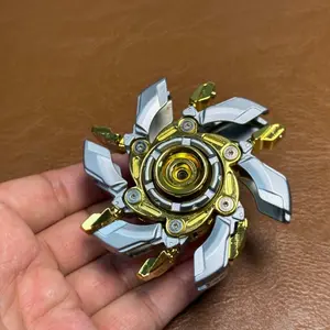 Edc Metal Toy Push Plate, Aggressive 08 Rotating Open Shell, Alloy Steel Finger Spinner, Adult Stress Relief Toy, Unisex
