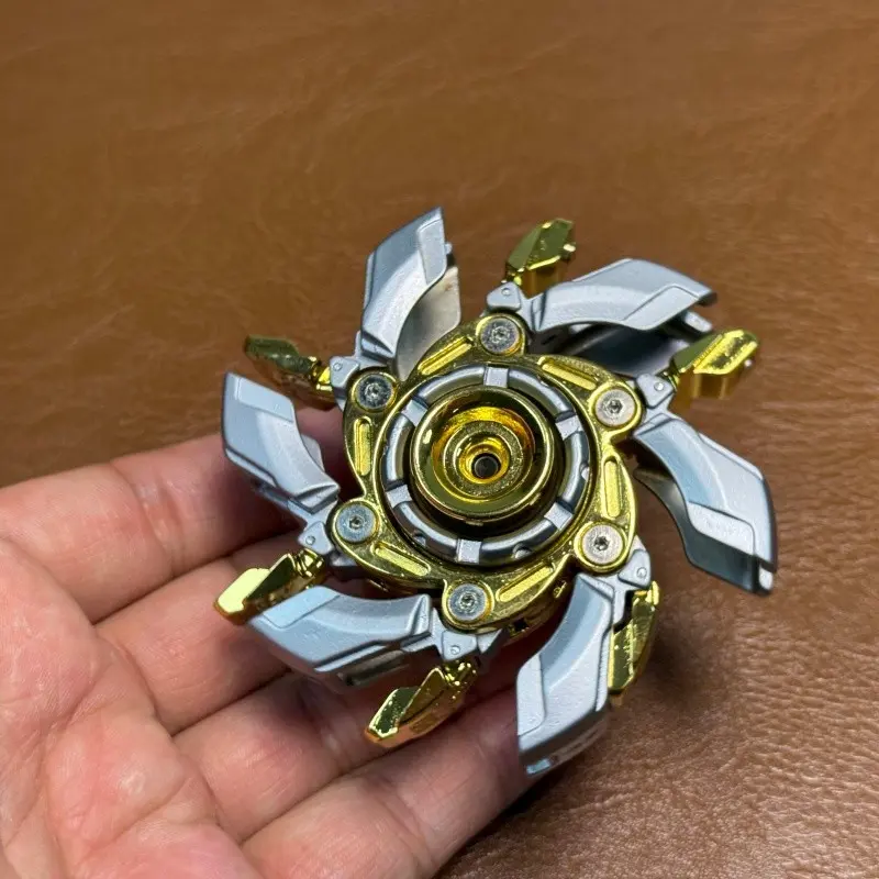 Edc Metal Toy Push Plate, Aggressive 08 Rotating Open Shell, Alloy Steel Finger Spinner, Adult Stress Relief Toy, Stress Relief Gadget, Unisex, Magnetic Fidgets, Stress Relief Tool