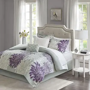 7/9 Piece Comforter Set with Cotton Bed Sheets