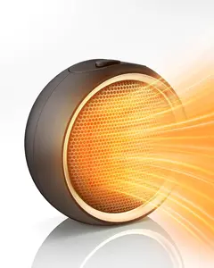 Space Heater for Indoor Use, Portable Electric Heater with 2S  Heating & PTC Ceramic, Tip-Over/Overheat Protection, Ultra Quiet Mini Desk Heater for Bedroom, Bathroom,  Office