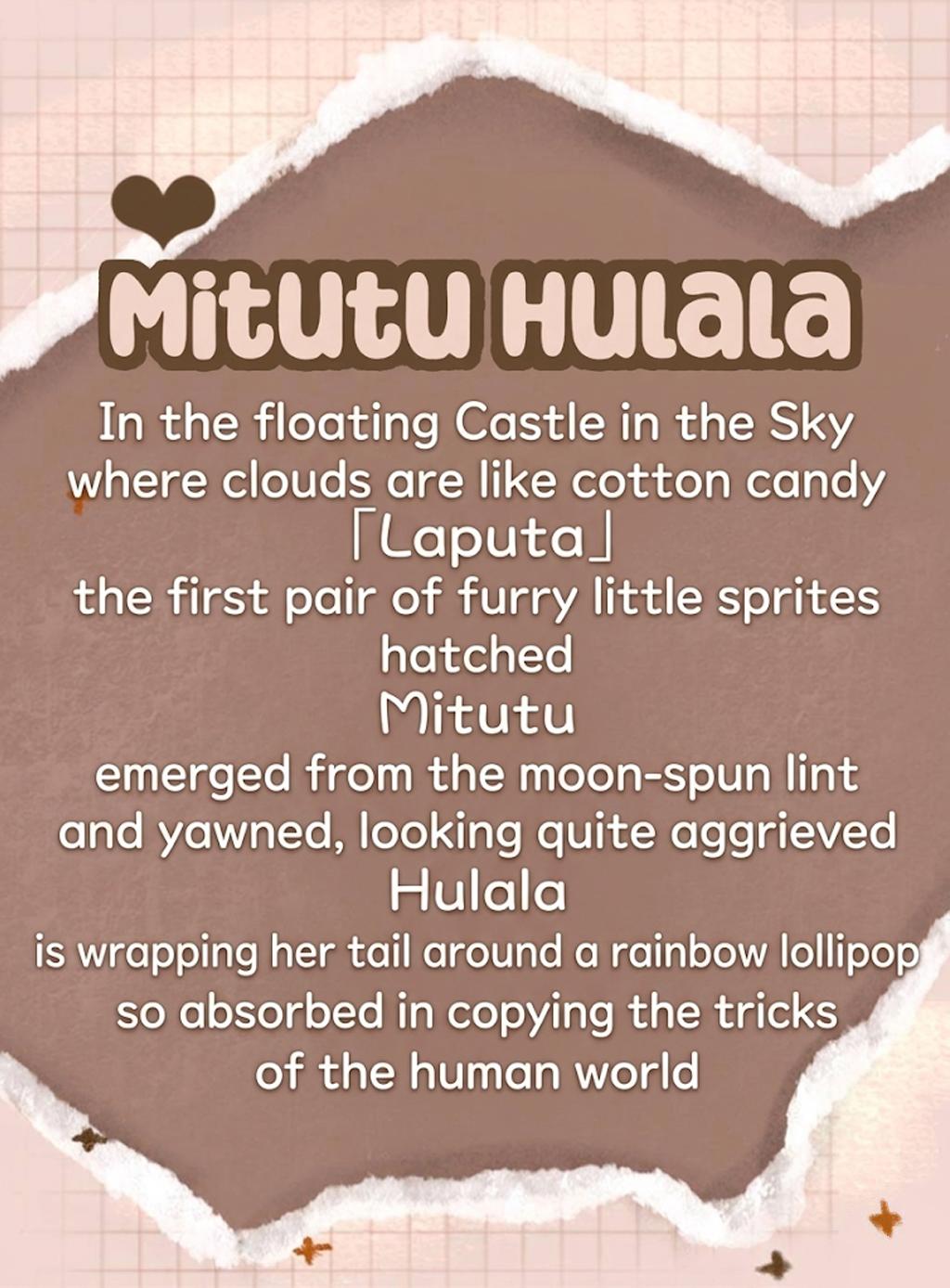 Baby Three Mitu Tu-Hu-La-La Blind Box Plush Toy Cute and Trendy Figure Creative Gift Collectible Decoration, Adorable Doll, Soothing Desktop Ornament