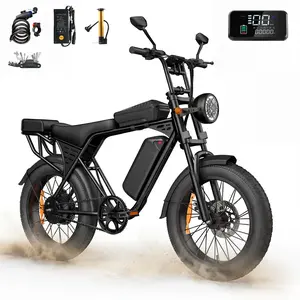 X5 Electric Bicycle - 750W peak power, 48V15Ah battery, maximum speed 28 mph, range 30-50 miles, full suspension, hydraulic brakes, IPX65 waterproof, electric bike, high-performance electric bicycle