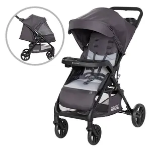 Baby Trend® Passport® Carriage Stroller w/ Comfort Cabin Full Zip Up Sun Protection Canopy & Large Storage Basket