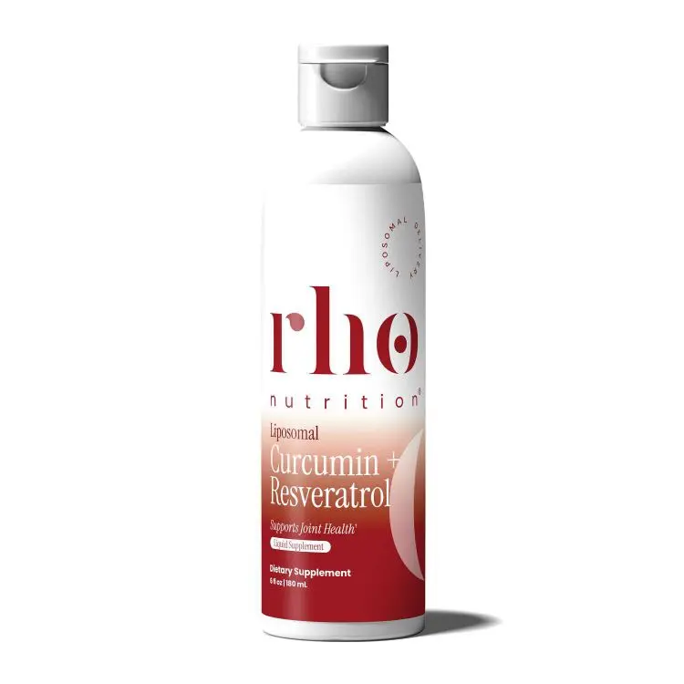Rho Nutrition Liposomal Curcumin + Resveratrol 6 fl oz Dietary Supplement for Joint Health Support