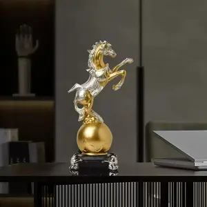 Small Horse Craft Ornament, Home Furniture Sculpture Decor, Desktop Wine Cabinet Decorative Piece