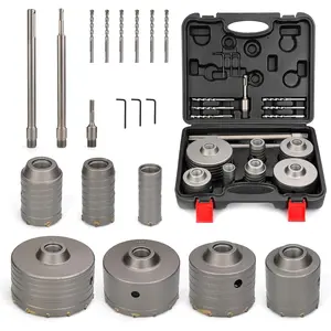 Concrete Hole Saw Kit with SDS Plus & Max Shank 20PCS, Cement Hole Saw Set for Concrete Cement Brick Stone Wall