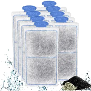 8 Pack PF-S Filter Cartridges Compatible with PF10 Power Filters, Small Fish  Filters   with Zeolite