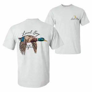 Mallard Duck Flying Graphic T-Shirt, Vintage Waterfowl Hunting Cotton Tee, Outdoor Lifestyle Unisex Casual Shirt