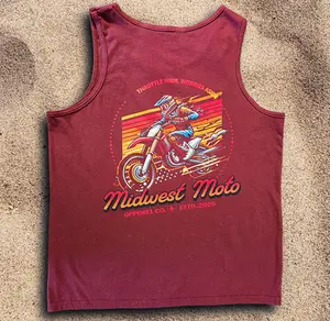 Throttle Wide Tank Maroon