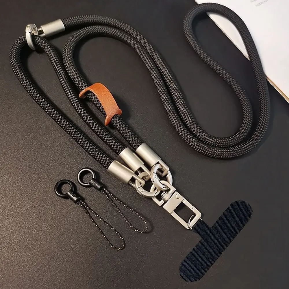 2-In-1 Long&short Phone Lanyard Phone Leash Crossbody Neck Strap Adjustable Strap Short Detachable Wristband High-End Portable Anti-Loss Pad Cellphone Chain Phone Accessories