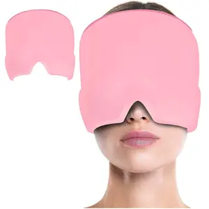 Migraine Relief Gel Cap, Reusable Cold Therapy Head Wrap, Sleep Mask, Suitable for Swollen Eyes, Tension, Sinusitis, Soft Ice Pack