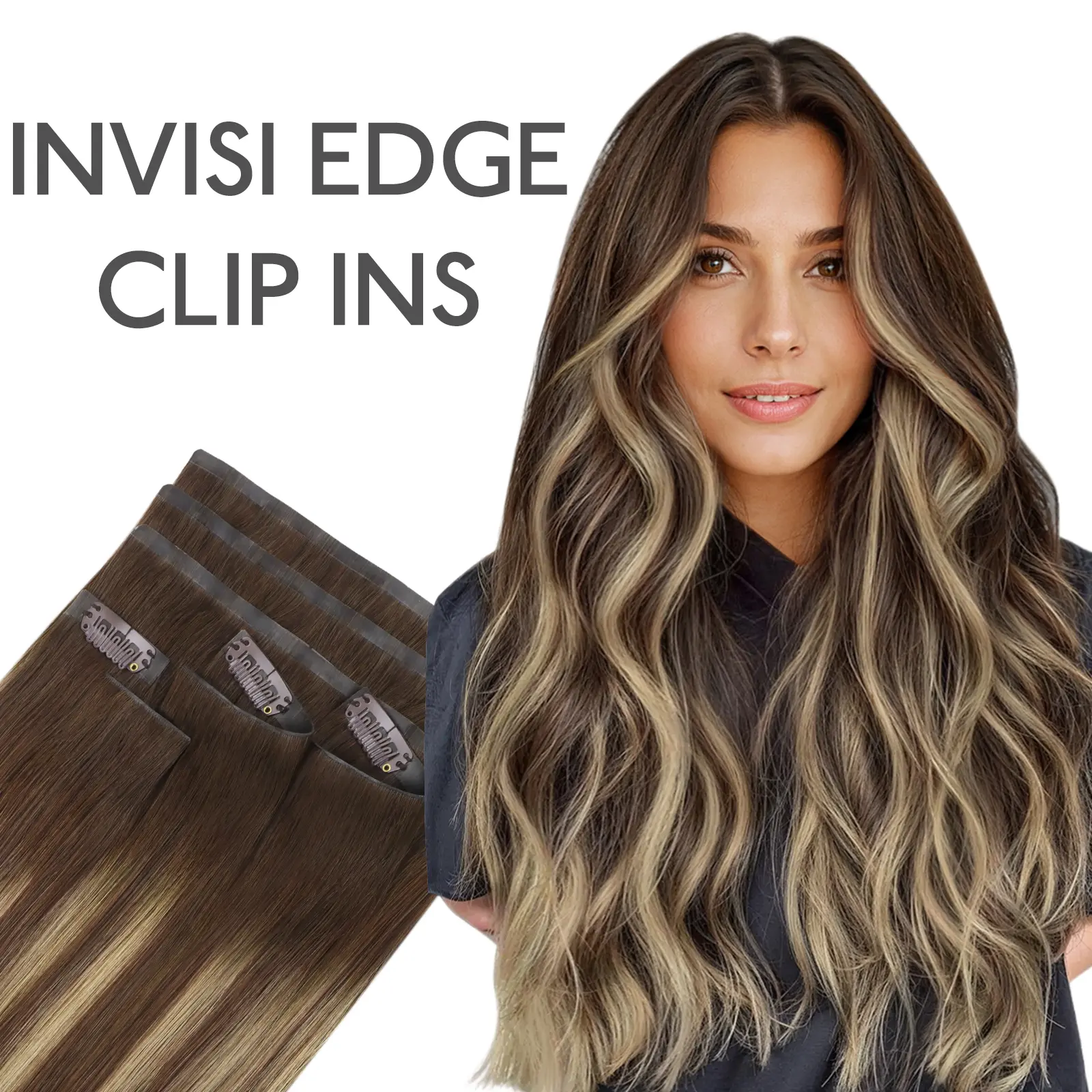 MIX #4/27/4 Balayage Chocolate to Caramel Blonde 