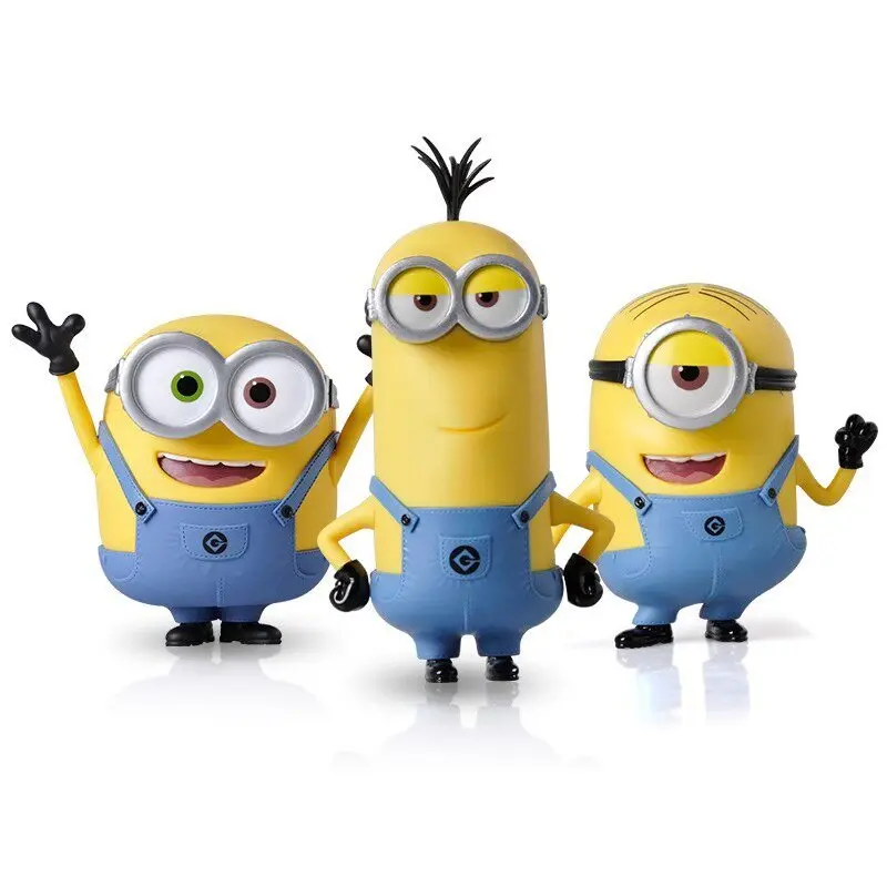 Minions Kevin & Bob Static Figure Collection - TV & Movies Themed Exquisite Sculpt Desk Ornaments, Cute Cartoon Office Decor, Collectible Toys, Ideal Gifts for All-Age Minions Fans, All Ages, Back To School