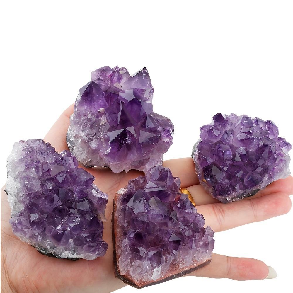 2pcs Beautiful Amethyst 180-255g, DIY Gemstones, Amethyst Jewelry Making, Home Decor， Perfect for Home Decor & Unique Gift Idea-Jewelry Making