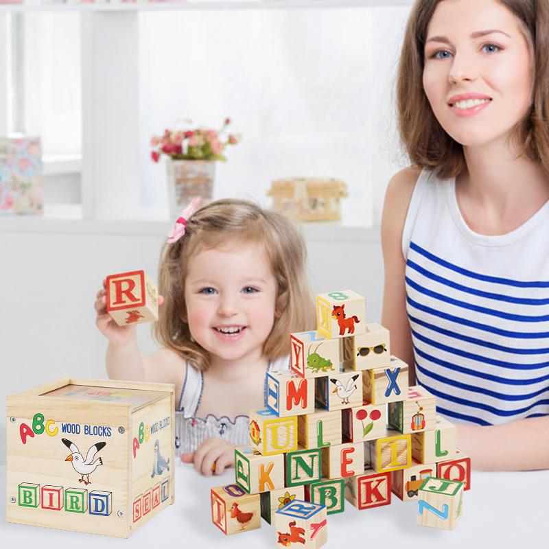 【Build anything】27 PCS Large Wooden Blocks for Toddlers 1-3, Alphabet Number Stacking Toys, Montessori Learning Toys for Babies, Educational Kids Gifts 【Build anything】27 PCS Large Wooden Blocks for Toddlers 1-3, Alphabet Number Stacking Toys, Montessori Learning Toys for Babies, Educational Kids Gifts