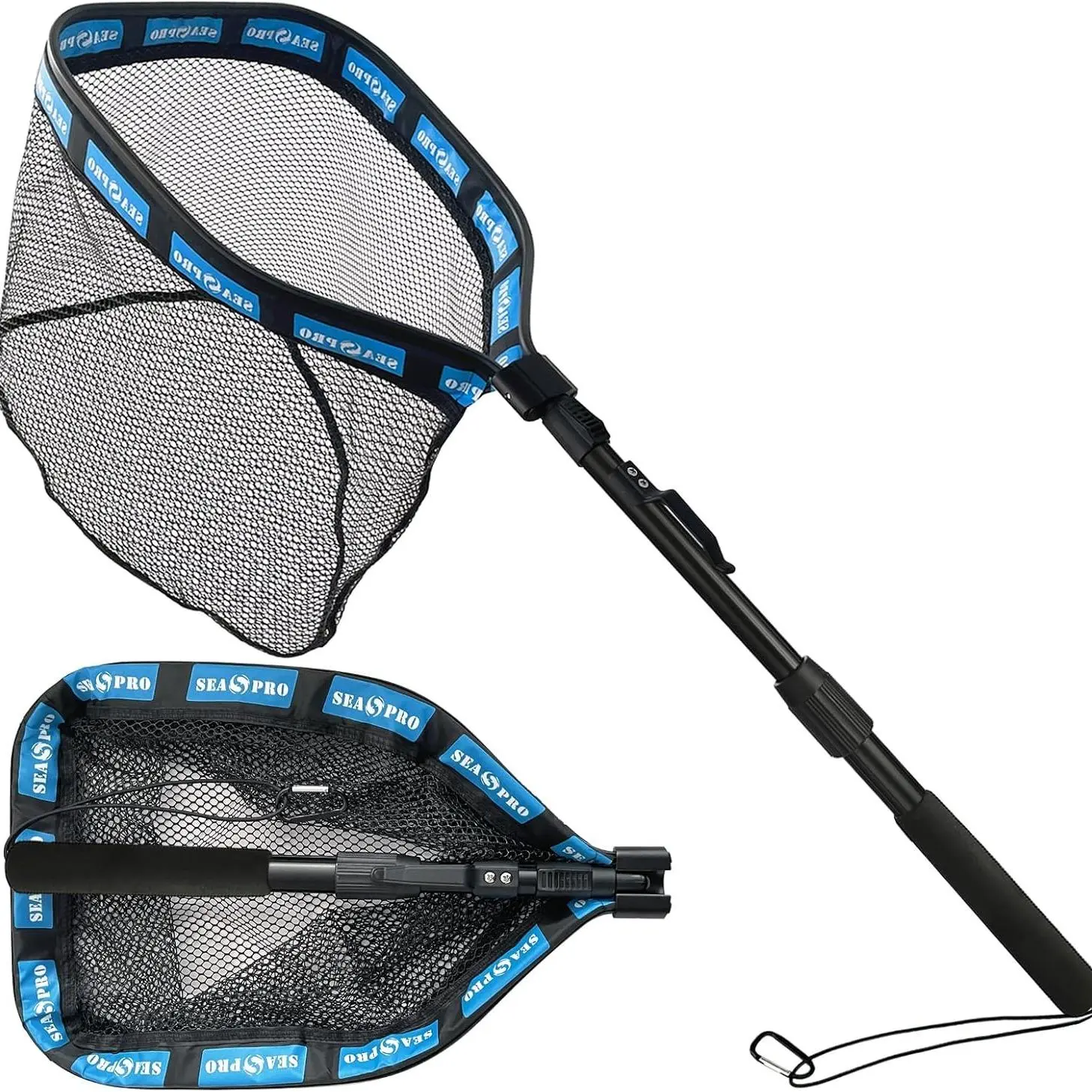Floating Fishing Net for Trout Salmon Catfish, Rubber Coated for Easy Catch & Release, Compact Foldable Design for Anglers, Fishing Equipment, Fishing Supplies, Fishing Gear
