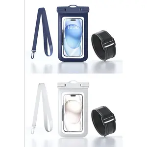 2Pack Touchscreen Universal Waterproof Phone Pouch - IPX8 Certified for Swimming Diving Outdoor Beach Camping Hiking Fishing