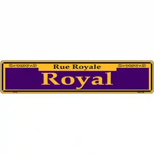 Royal Purple Novelty Metal Street Sign