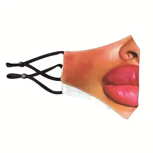 [1pc Breathable Wolf Face Scarf] 1pc Funny Wolf Mouth Printed Face Scarf - Polyester Elastic Breathable Party Mask, Machine Washable Decorative Face Covering for Outdoor Use