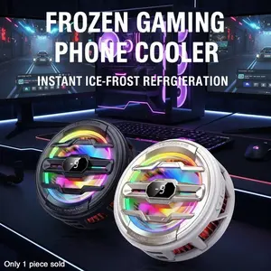 15w Semiconductor Phone Cooler, Strong Magnetic Heat Dissipation, 4 Cooling Modes, 6 RGB Lights, Gaming Phone Fan, Efficient Cooling Solution, Cellphone Cooling Fan, USB Cooling Fan