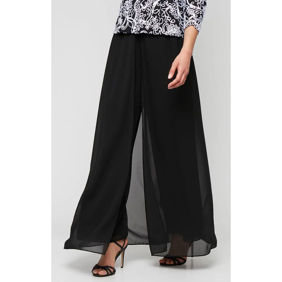 Petite Skirt/Pant Combination Bottom with Foldover Panel