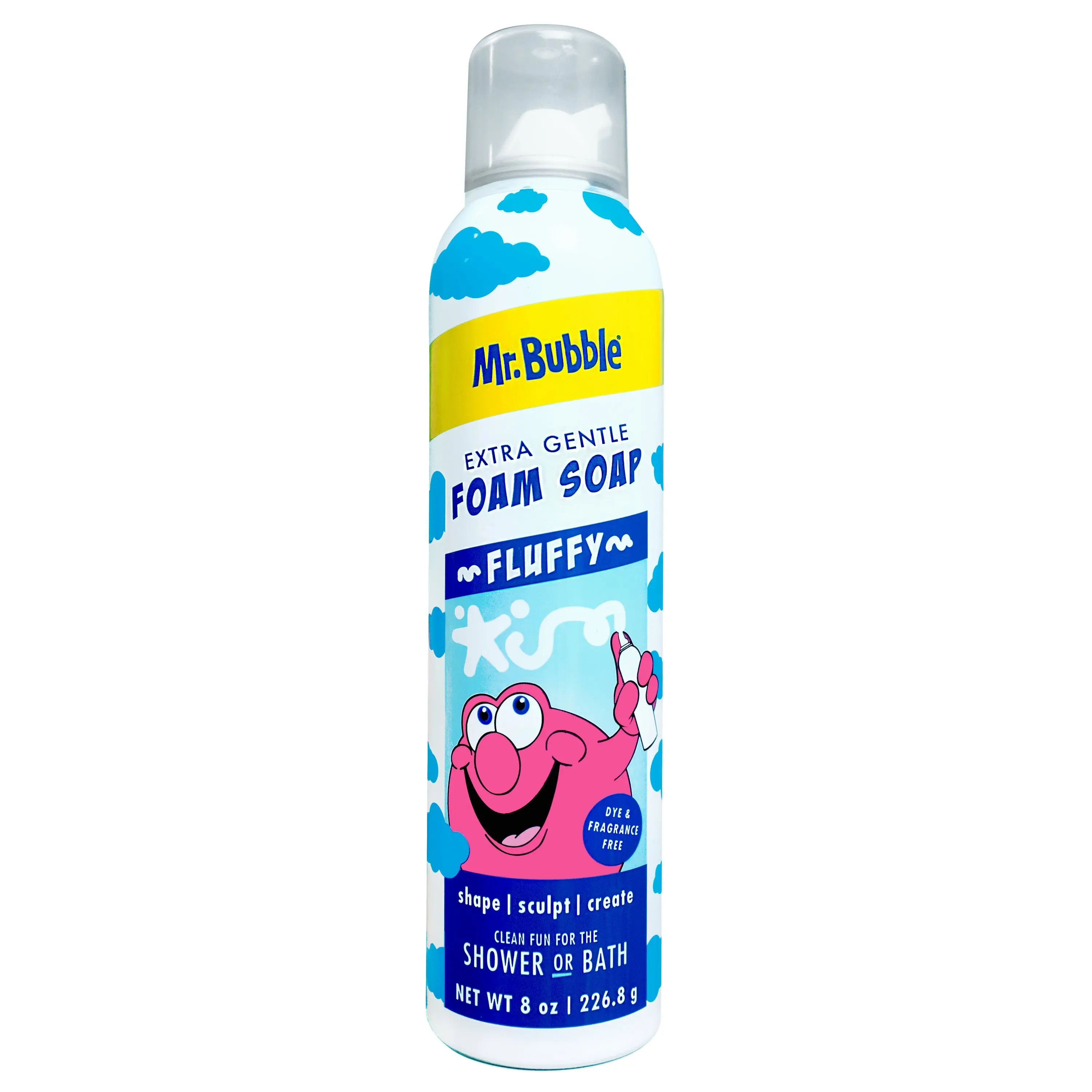 Mr. Bubble Extra Gentle Foam Bath Soap, Fragrance Free, 8 oz.
