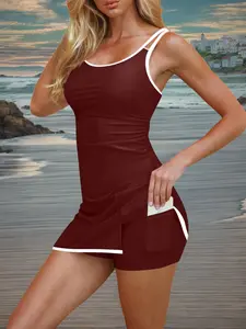 Women's Conservative Two-Piece Swimsuit Set with Skirt, Three-Piece Swimwear for Beach and Pool, Stylish and Comfortable, Tankini Bathing Suits, Sea Fancy Swimsuits