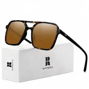 Double-Bridge Sunglasses for Men & Women Retro Tortoiseshell Frame LigTrendy Beach Eyewear Premium Travel & EveVintage Gold Rectangular UV Bifocal All-RounLightweight Minimalist Sports Glasses novelty fashion eyeglass Oval SuFrame sun glass vintage square