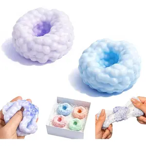 2PCS Crunchy Squishy Stress Ball for Kids and Adult, Soft Crunchy Stress Ball for Anxiety Stress Relief Focus Relaxing,Shapeable Sensory Squeeze Fidget Toys for Office Travel Student Classroom Prizes