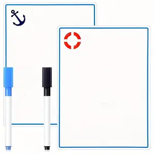 2 Pcs Magnetic Whiteboard for Cruise Door with 2 Erasable Markers Magnetic Decoration Christmas cruise decoration magent