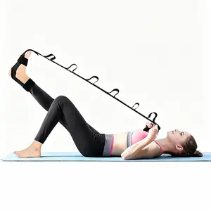 Foot & Calf Stretcher – Stretching Strap for Plantar Fasciitis, Heel Spurs, Foot Drop, Achilles Tendonitis & Hamstring – Yoga Foot & Leg Stretch Strap