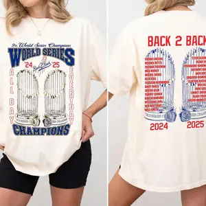 Comfort Colors Champions 2025 Tee, Back 2 Back 2025 Let’s Go Los Angeles, Champions shirt