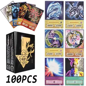 Yu Gi Oh Anime Card Set, Trading Cards Box, 66 - 100 Pcs Blue Eyes Magician Stardust Pyramid Eye and Thor Collectible Trading Cards, DIY Christmas Gift