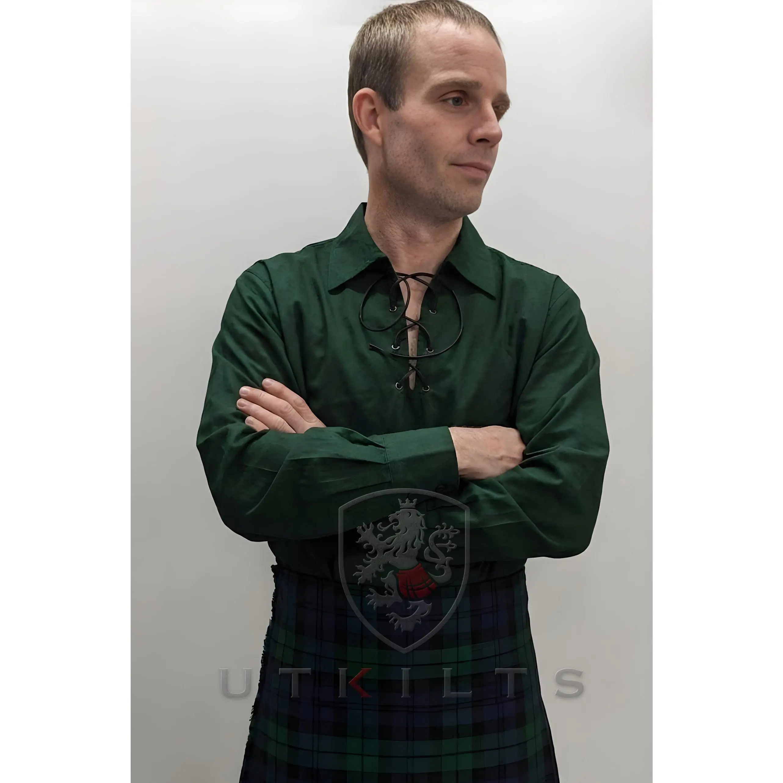 Ghillie Shirt – Jacobite, Green Long Sleeve