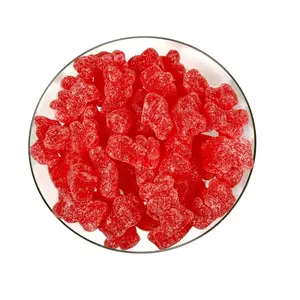 Strawberry Sour Baby Bears Starch Candy 8oz Bag Tangy Strawberry Flavor Perfect Snack for Parties Christmas Indulgent Sour Treat