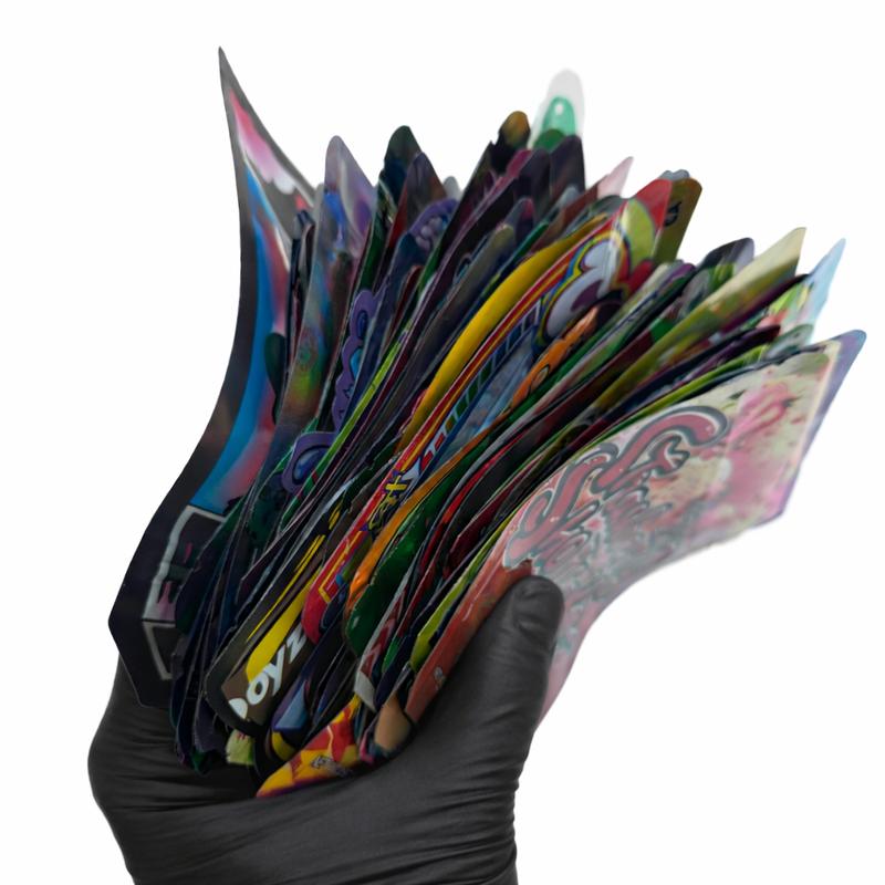 100-Count Assorted Decorative Zip-seal Foil Packaging Pouches (4″ × 6″) – Mixed Designs & Shapes