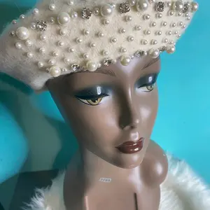 Ivory Beret Beautiful Beads and Pearls - Elegant Design for Versatile Jewelry Making