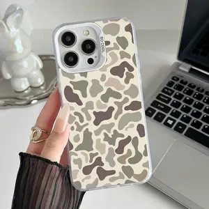 Camo Pattern Shockproof PhoneWeekly DealsCase for iPhone 7 8 X Xsmax 11 12 13 14 15 16 ProMax Plus Protecitved Cover Affordable Anti-FallVintage Premium Sitka Protection Cellphone Casing Screen Protector Protective Smartphone Black Color
